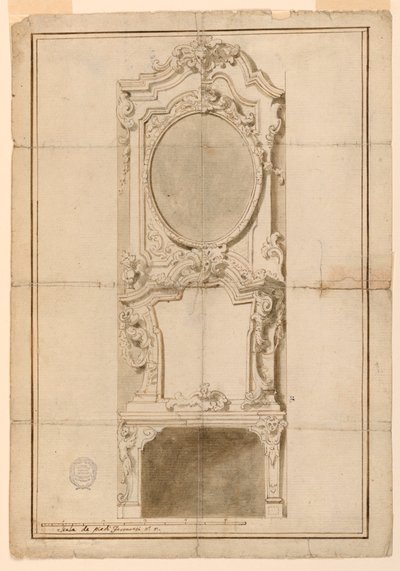 Project for a Chimneypiece with Alternative Suggestions by Unknown artist