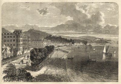 Promenade des Anglais in Nice in 1866 by Unknown artist