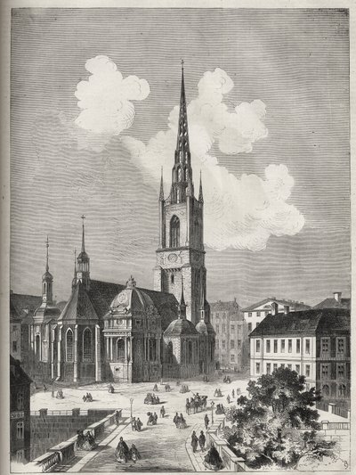 Riddarholmen Church in Stockholm by Unknown artist