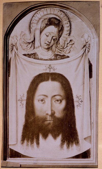 Saint Veronica showing the shroud with the face of Christ, from Flanders 15th century by Unknown artist