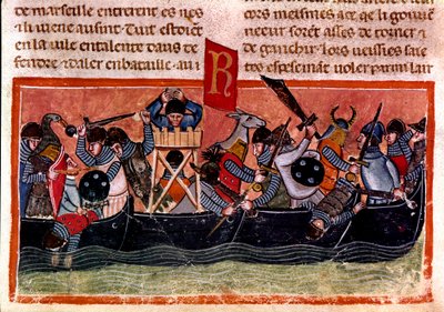 Scene of Naval Battle by Unknown artist