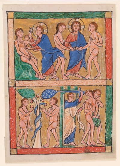Scenes from the Book of Genesis: the Creation of Eve, the Marriage of Adam and Eve, the Temptation, and the Expulsion by Unknown artist