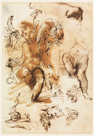 Sheet from Book of Sketches by Unknown artist