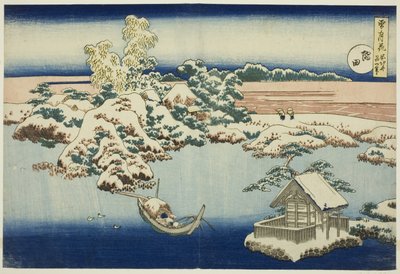 Snow on the Sumida River, from the series, Snow, Moon, and Flowers by Unknown artist