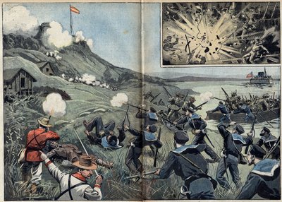 Spanish-American War or Cuban War of Independence (1868-1898) between Spain and North America by Unknown artist