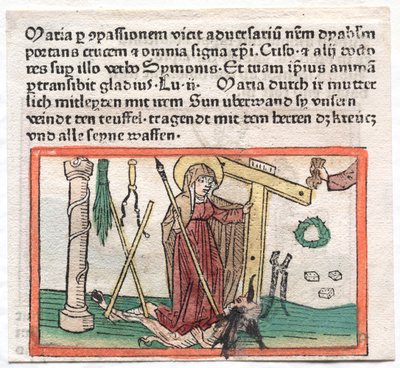Spiegel Menslicher Behaltnis: The Virgin Mary Overcoming a Devil by Unknown artist