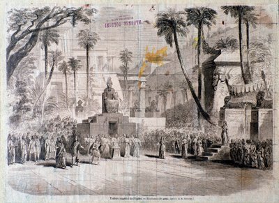 Stage Set for Second Act of Semiramide by Unknown artist
