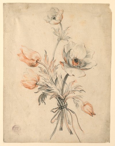 Study of a Bunch of Roses by Unknown artist