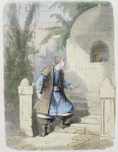Tale: Aladdin Taking the Lamp in the Niche - in 