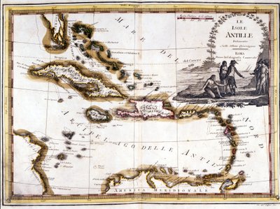 The Caribbean archipelago, based on an Atlas of 1798 by Unknown artist