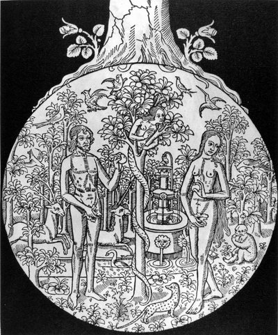 The Tree of Science (Adam and Eve in Paradise) - Engraving, Early 16th Century, in 