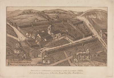 The Village of Clerkenwell in the Reign of Queen Elizabeth, 1560 by Unknown artist