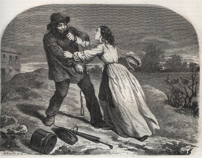 The Assassin of Martin Dumollard (1810-1862), 19th Century Serial Killer in Ain by Unknown artist