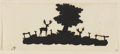 Tree with Stags and Roe by Unknown artist