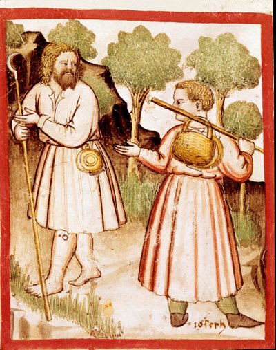Two Miniature Shepherds by Unknown artist