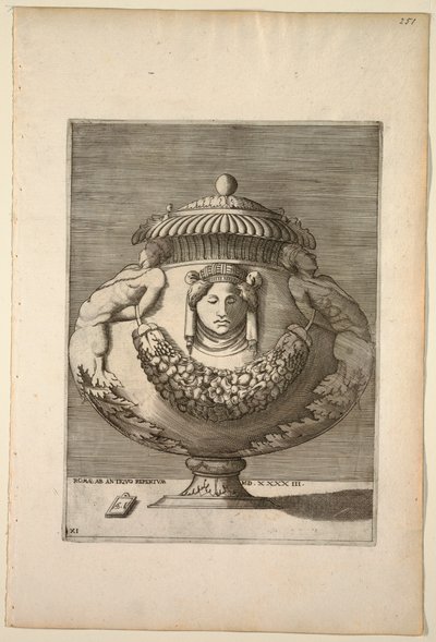 Vase Decorated with Figures, Rinceaux, and Festoons, 1543 by Unknown artist