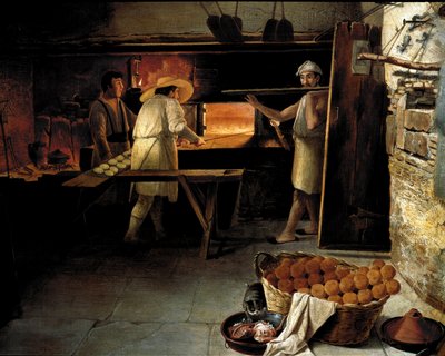 View from the Inside of a Bakery (18th Century) by Unknown artist