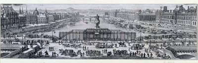 View of the Pont Neuf in Paris. Engraving from the end of 17th century. Paris, Musee Carnavalet by Unknown artist