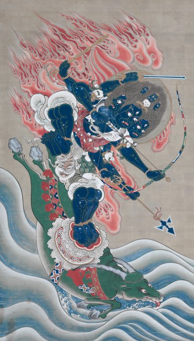 Wisdom King of Great Awe-inspiring Power (Daiitoku Myoo) by Unknown artist
