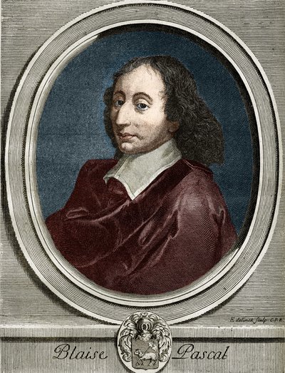 Portrait of Blaise Pascal (1623-1662), French physicist, mathematician and writer. by Unknown artist