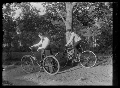 Elsa and Guido Simberg About to Go Cycling by Unknown artist/maker
