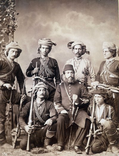 Georgian Warriors of Batum, City of Georgia, Capital of Adjaria by Unknown photographer