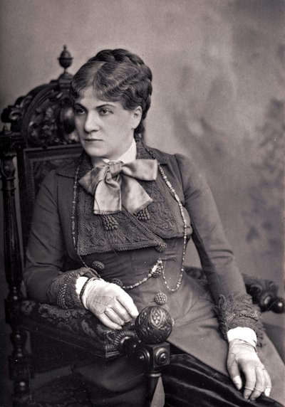 Portrait of Alix Pasca (1835-1914), French comedian. Photography late 19th century by Unknown photographer