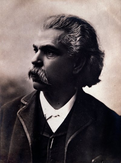 Portrait of Carlos Andrea Gomes (Gomez) (1836-1896) Brazilian composer Photograph. 19th century. by Unknown photographer