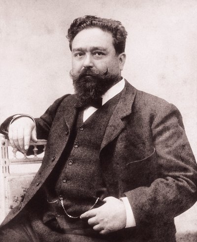 Portrait of Isaac Albeniz (1860-1909), Spanish pianist and composer. Photography, 1886 by Unknown photographer