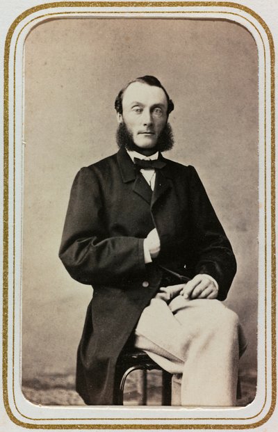 Portrait of a man, carte de visite; the support contains the indication Robert Ditzinger (1826-1891) by Unknown photographer