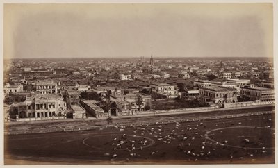 View from the Ochterlony Monument, Calcutta by Unknown photographer