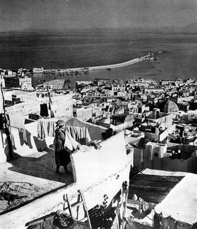 View of the port and the city of Algiers by Unknown photographer