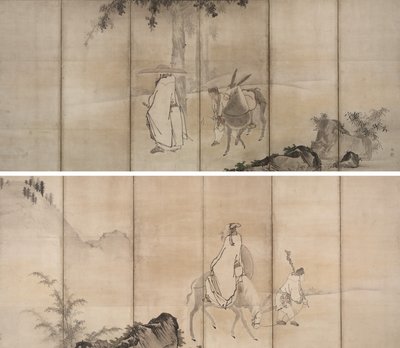 Su Shi and Pan Lang by Unkoku Tōgan