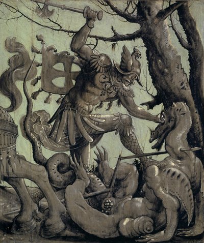 Saint George Fighting the Dragon, c.1520 by Urs Graf