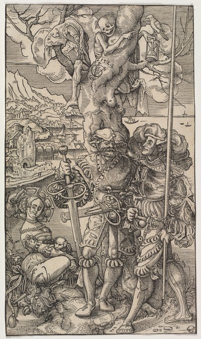 Mercenaries and A Woman with Death in a Tree by Urs I Graf
