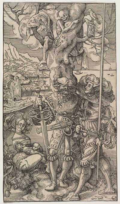 Mercenaries and A Woman with Death in a Tree by Urs I Graf