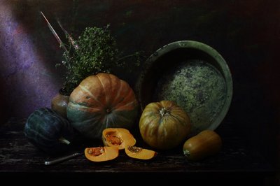 Rustic Harvest Pumpkins by UstinaGreen