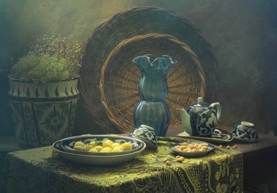 Rustic Still Life Table by UstinaGreen