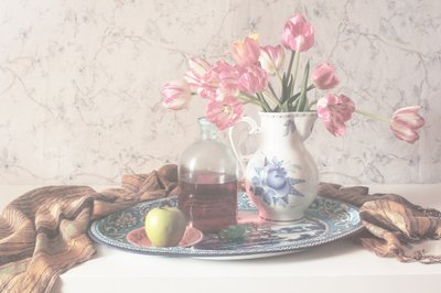 Soft Pink Tulips Still Life by UstinaGreen