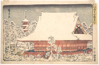 Asakusa Kinryusan Year-End Market by Utagawa Hiroshige