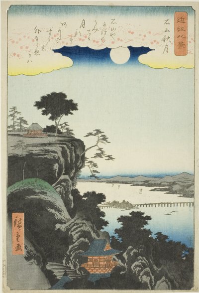 Autumn Moon over Ishiyama Temple, from the Series 