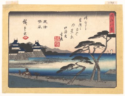 Clearing Weather at Awazu, from the Series Eight Views of Ōmi by Utagawa Hiroshige