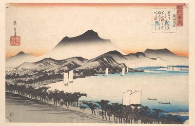 Clearing Weather at Awazu, Lake Biwa by Utagawa Hiroshige