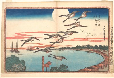 Full Moon at Takanawa by Utagawa Hiroshige