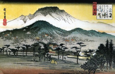 Evening Bell, Mii Temple by Utagawa Hiroshige