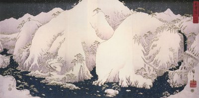 A River Among Snowy Mountains by Utagawa Hiroshige