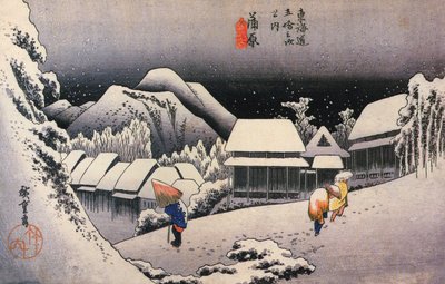 A Village in the Snow by Utagawa Hiroshige