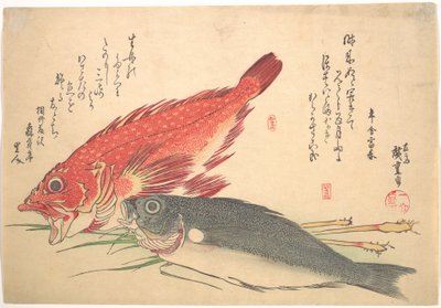 Isaki and Kasago Fish, from the series Every Variety of Fish by Utagawa Hiroshige