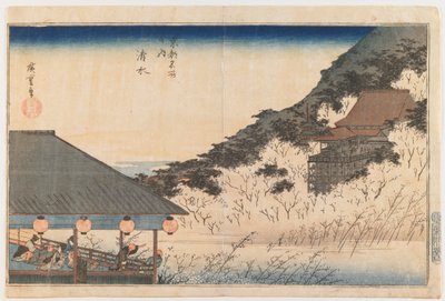 Kiyomizu, from the series “Famous Views of Kyoto” by Utagawa Hiroshige