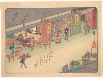 Kuwana, from the series The Fifty-three Stations of the Tōkaidō Road by Utagawa Hiroshige